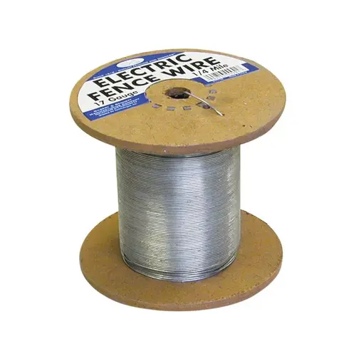 Wire 5.71" H X 1320 ft. L Steel Electric Silver Silver Wire 5.71" H X 1320 ft. L Steel Electric Silver Silver