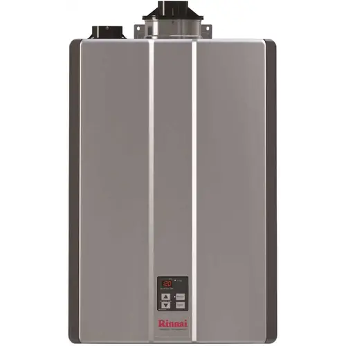 Sensei RSC 199K BTU 11 GPM Residential Interior Gas Tankless Water Heater Silver Metallic