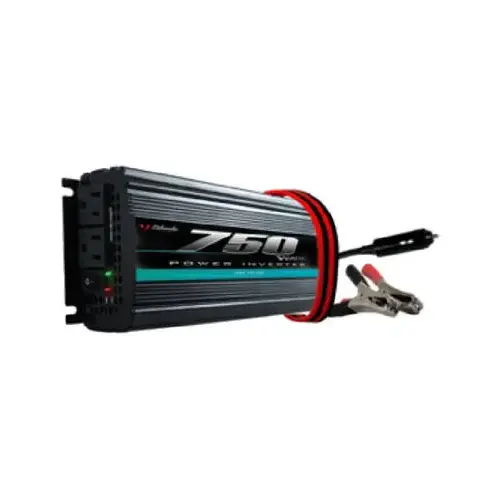 Power Inverter, 10/15 VDC Input, 110/128 V Output Black Power Inverter, 10/15 VDC Input, 110/128 V Output Black