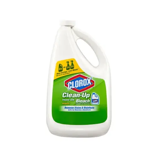 Cleaner Refill, 64 oz Bottle, Liquid, Bleach, Citrus, Herbaceous, Pale Yellow