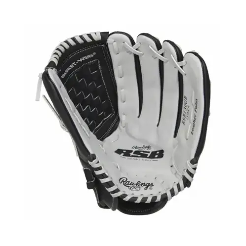 Baseball Glove RSB Series Black/Gray Leather Right-handed 13" Black/Gray Baseball Glove RSB Series Black/Gray Leather Right-handed 13" Black/Gray