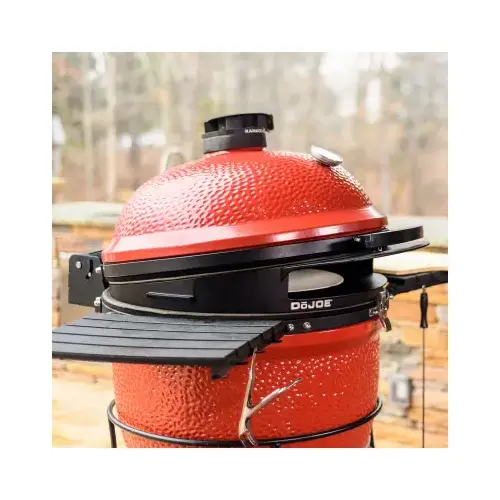 DoJOE Pizza Oven Attachment, Cast Aluminum/Ceramic, Black, For: Big Joe Grill DoJOE Pizza Oven Attachment, Cast Aluminum/Ceramic, Black, For: Big Joe Grill