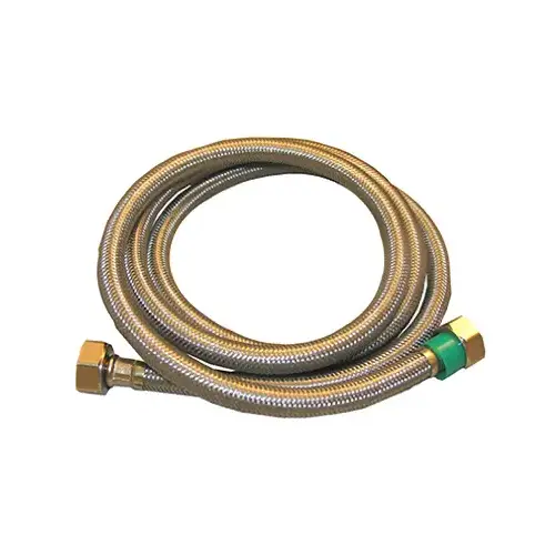Faucet Supply Line 1/2" FIP X 1/2" D FIP 48" Braided Stainless Steel Faucet Supply Line 1/2" FIP X 1/2" D FIP 48" Braided Stainless Steel