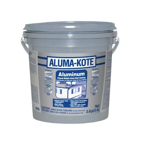 Aluma-Kote 1 Gal. Aluminum Fibered Mobile Home Roof Coating Silver