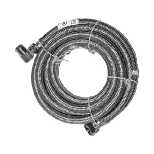 Dishwasher Supply Line 3/8" Compression T X 3/8" D Compression 48 ft. Braided Stainless Steel Dishwasher S Dishwasher Supply Line 3/8" Compression T X 3/8" D Compression 48 ft. Braided Stainless Steel Dishwasher S