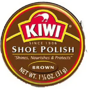 KIWI 10113 Shoes Polish, Brown, Paste, 1.125 oz Can
