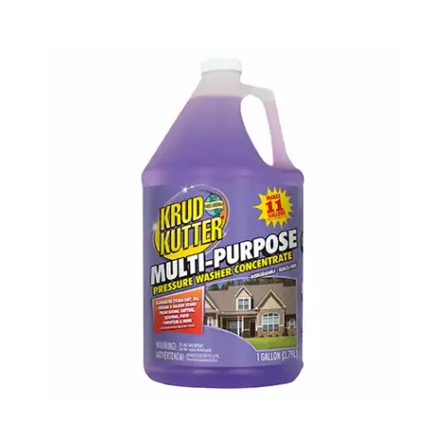 Pressure Washer Cleaner, Liquid, Mild, 1 gal Bottle Light Purple