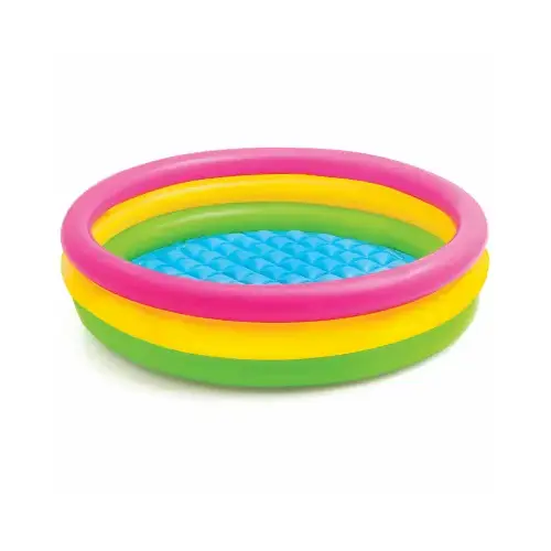 Inflatable Pool Sunset Glow 73 gal Round Plastic 13" H X 5 ft. D Multicolored