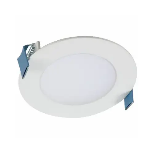 Canless Recessed Downlight HLB4 Series Matte White 4" W LED Smart-Enabled 12 W Matte Canless Recessed Downlight HLB4 Series Matte White 4" W LED Smart-Enabled 12 W Matte