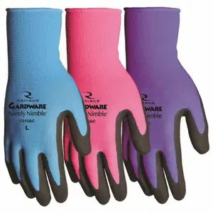 Radians C515ACL 15ga Lg Gradware Nylon Sgl Palm Coating Gloves Pair