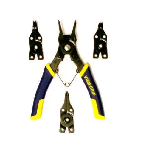 Snap Ring Plier, 6-1/2 in OAL, Blue/Yellow Handle, ProTouch Grip Handle Snap Ring Plier, 6-1/2 in OAL, Blue/Yellow Handle, ProTouch Grip Handle