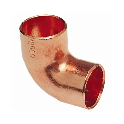90 Degree Elbow 1/2" Solder X 1/2" D Solder Wrought Copper 90 Degree Elbow 1/2" Solder X 1/2" D Solder Wrought Copper