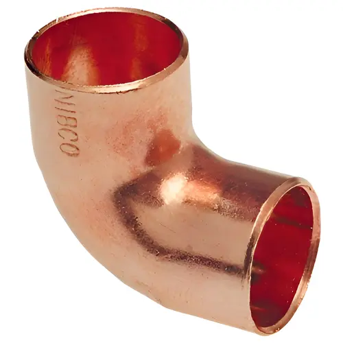 90 Degree Elbow 1-1/4" Sweat X 1-1/4" D Sweat Copper 90 Degree Elbow 1-1/4" Sweat X 1-1/4" D Sweat Copper