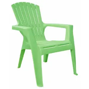 Adams 8460-08-3731 Chair Kids Adirondack Summer Green Polypropylene Frame Adirondack