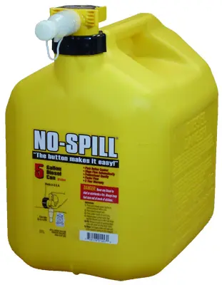 No-Spill Diesel Gas Can 5 gal Plastic Yellow 1457 No-Spill Diesel Gas Can 5 gal Plastic Yellow 1457
