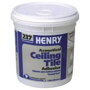 HENRY 12016 Acoustical Ceiling Tile Adhesive 237 AcoustiGum 1 gal Tan