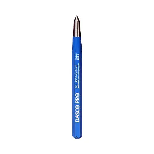 Prick Punch, 5/16 in Tip, 4-1/2 in L, HCS Blue Prick Punch, 5/16 in Tip, 4-1/2 in L, HCS Blue