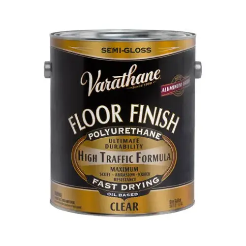 Floor Paint Semi-Gloss Clear Oil-Based 1 gal Clear - pack of 2 Floor Paint Semi-Gloss Clear Oil-Based 1 gal Clear - pack of 2