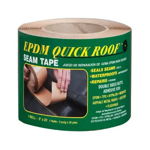 Roof Seam Tape 3" W X 25 ft. L Tape Black Black