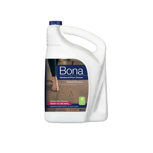Bona PowerPlus Unscented Floor Cleaner 1.25 GAL RTU Water-Based Light Blue