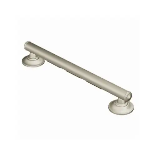 Elegance 24" Grab Bar with Grip Pad Brushed Nickel Finish Elegance 24" Grab Bar with Grip Pad Brushed Nickel Finish