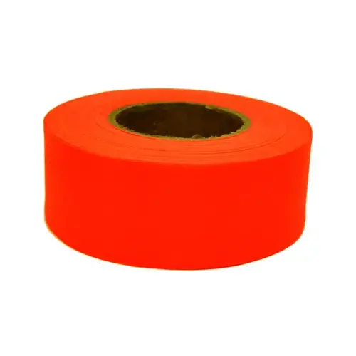 Flagging Tape, 1-3/16 in W x 300 ft L, Standard Orange - pack of 12 Flagging Tape, 1-3/16 in W x 300 ft L, Standard Orange - pack of 12