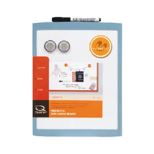 Dry Erase Board, 8-1/2 in W, 11 in H, White Board, Plastic Frame - pack of 6