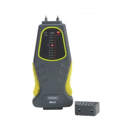 Moisture Meter, 7 to 15% WME Low, 16 to 35% WME High, 0.1 % Accuracy, LED Display Black Moisture Meter, 7 to 15% WME Low, 16 to 35% WME High, 0.1 % Accuracy, LED Display Black
