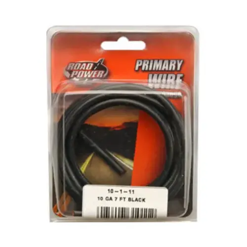 Electrical Wire, 10 AWG Wire, 1-Conductor, 25/60 VAC/VDC, Copper Conductor, Black Sheath Electrical Wire, 10 AWG Wire, 1-Conductor, 25/60 VAC/VDC, Copper Conductor, Black Sheath