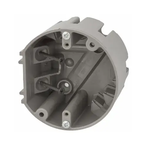 Smart Box 50 Lb. Rating Screw On PVC Molded Ceiling Box Gray Smart Box 50 Lb. Rating Screw On PVC Molded Ceiling Box Gray