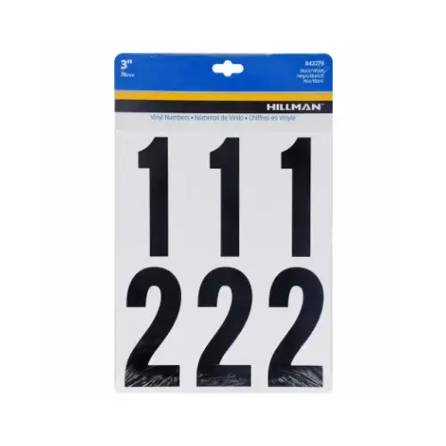 Number Set 3" Black Plastic/Vinyl Self-Adhesive 0-9 Glossy Number Set 3" Black Plastic/Vinyl Self-Adhesive 0-9 Glossy