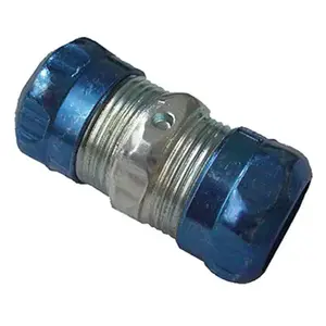 Halex 26261 EMT Rain Tight Outdoor Couplers, Steel, 1/2-In   pack of 5