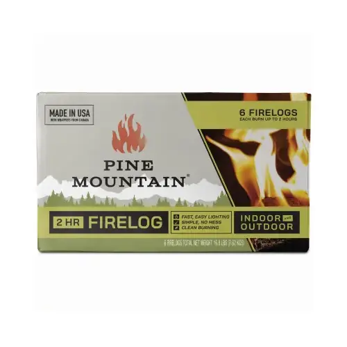 2-Hour Traditional Fire Logs, 6-Pk. 2-Hour Traditional Fire Logs, 6-Pk.