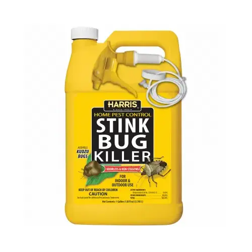 Stink Bug Killer, Liquid, Spray Application, 1 gal Clear