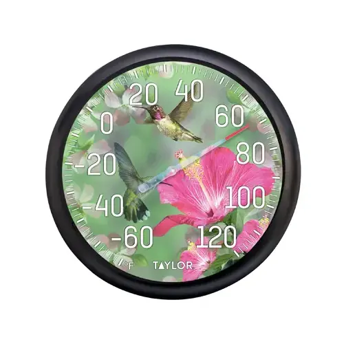 Dial Thermometer Plastic Multicolored 13.25" Multicolored Dial Thermometer Plastic Multicolored 13.25" Multicolored