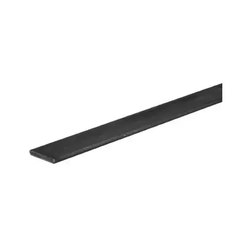 Flat Bar 0.125" X 2" W X 48" L Low Carbon Steel Black
