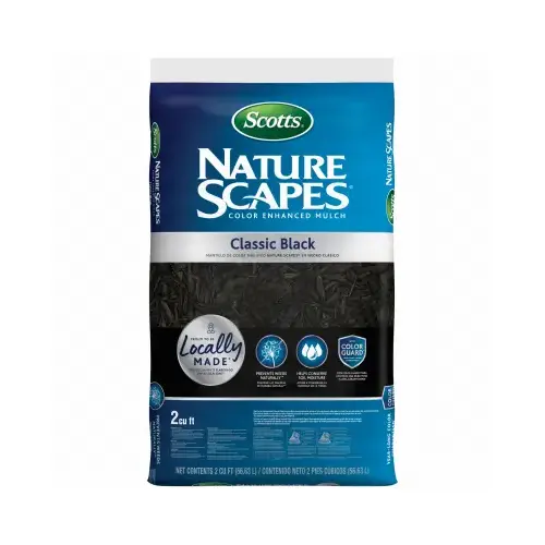 Nature Scapes Color Enhanced Mulch, Black, 2 cu-ft Bag - pack of 60 Nature Scapes Color Enhanced Mulch, Black, 2 cu-ft Bag - pack of 60