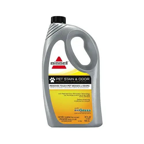 Carpet Cleaner, 32 oz Bottle, Liquid, Characteristic, Pale Yellow