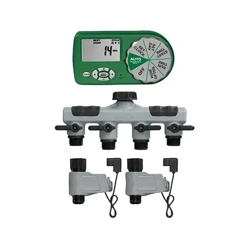 Sprinkler Timer Programmable 4 Zone Gray Sprinkler Timer Programmable 4 Zone Gray