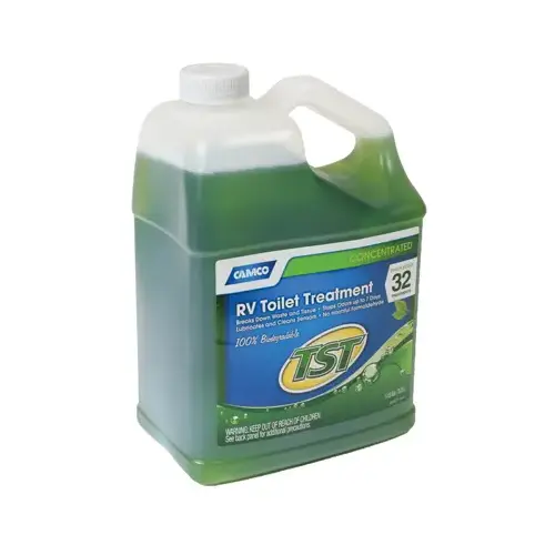 RV Toilet Treatment, 1 gal Bottle, Liquid, Fresh Fragrance Transparent Green RV Toilet Treatment, 1 gal Bottle, Liquid, Fresh Fragrance Transparent Green