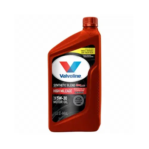 Synthetic Blend Motor Oil, 5W-30, 1 qt Bottle Amber