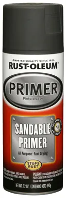 Rust-Oleum AUTOMOTIVE Sandable Primer Spray Black 12 oz Aerosol Can 249418 Rust-Oleum AUTOMOTIVE Sandable Primer Spray Black 12 oz Aerosol Can 249418