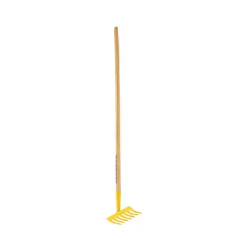 Kid's Garden Rake, 3-1/4 in L Head, 7-1/2 in W Head, 7 -Tine, Steel Head, 42 in L Handle Kid's Garden Rake, 3-1/4 in L Head, 7-1/2 in W Head, 7 -Tine, Steel Head, 42 in L Handle