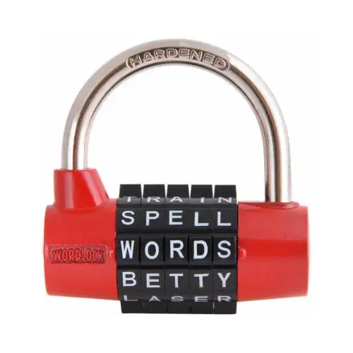 Padlock 2.62" H X 2.5" W X 2-1/2" L Steel 5-Dial Combination Assorted Padlock 2.62" H X 2.5" W X 2-1/2" L Steel 5-Dial Combination Assorted
