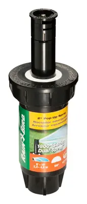 RAIN BIRD 1800 PRS Pressure Regulating Pop-Up Sprinkler 1/2 in Connection FNPT 2 in H Pop-Up Plastic Black 1802HDSPRS RAIN BIRD 1800 PRS Pressure Regulating Pop-Up Sprinkler 1/2 in Connection FNPT 2 in H Pop-Up Plastic Black 1802HDSPRS