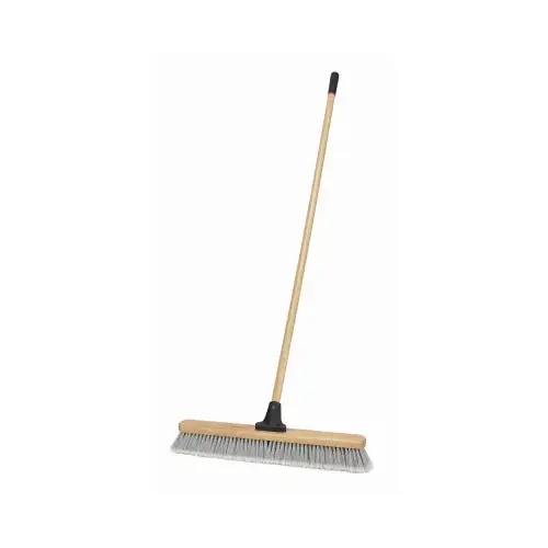 Push Broom: 24" Wide, Polyester Bristle Push Broom: 24" Wide, Polyester Bristle
