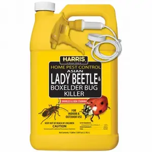 Harris HBXA-128 Beetle and Box Elder Bug Killer, Liquid, Spray Application, 128 oz Clear