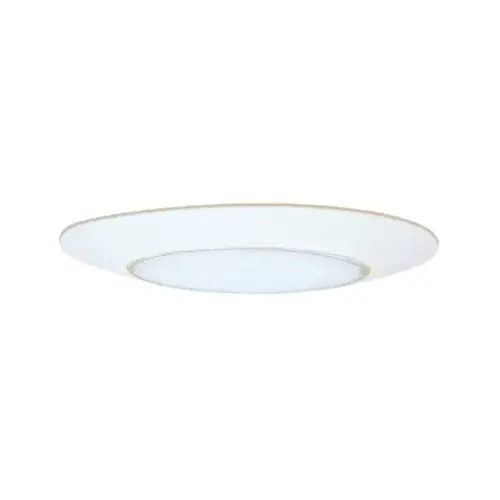 Recessed Light Trim, Glass Lens, Polymer Body, White Recessed Light Trim, Glass Lens, Polymer Body, White