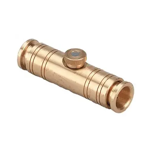 Misting Slip-Lok Tee Brass Gold Misting Slip-Lok Tee Brass Gold