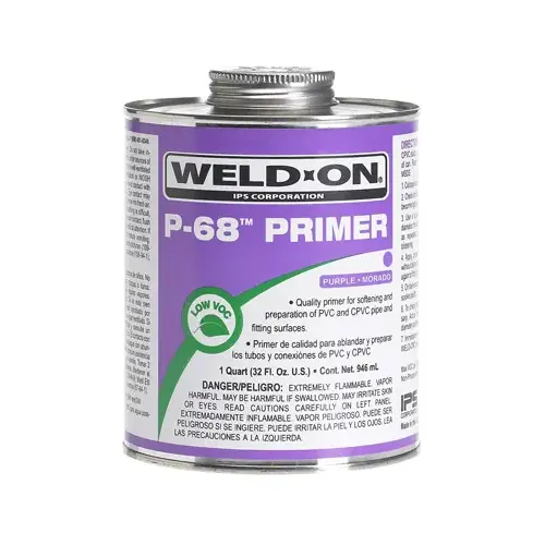 Primer P-68 Purple For CPVC/PVC 8 oz Purple Primer P-68 Purple For CPVC/PVC 8 oz Purple